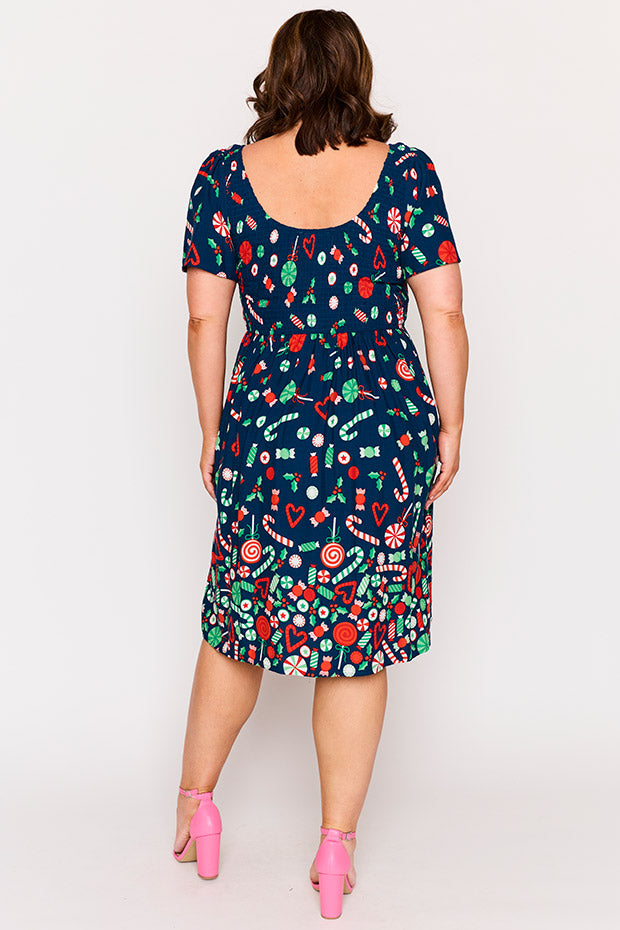 Merida Candy Crush Christmas Dress – Candy Crush Christmas knee length dress