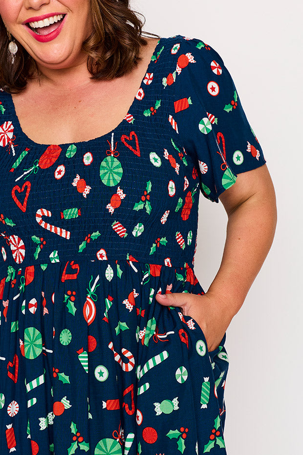 Merida Candy Crush Christmas Dress – Candy Crush Christmas knee length dress