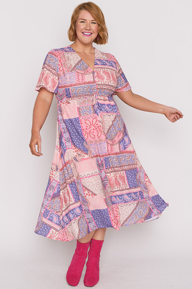 Marley Romantic Paisley Dress – Romantic Paisley midi dress