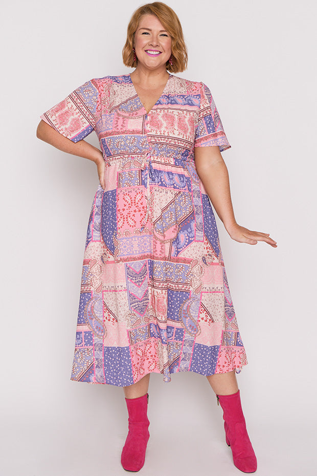 Marley Romantic Paisley Dress – Romantic Paisley midi dress