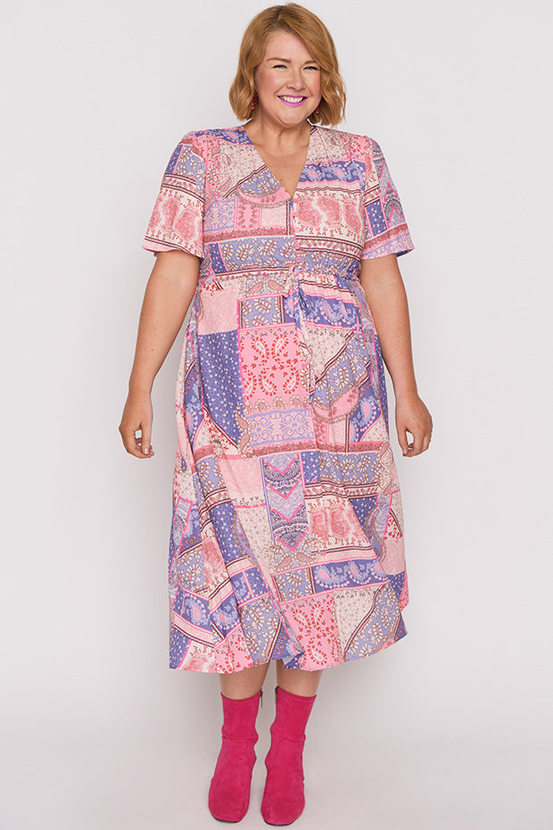 Marley Romantic Paisley Dress – Romantic Paisley midi dress