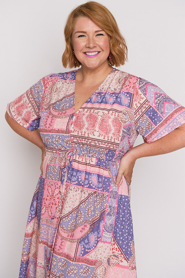 Marley Romantic Paisley Dress – Romantic Paisley midi dress