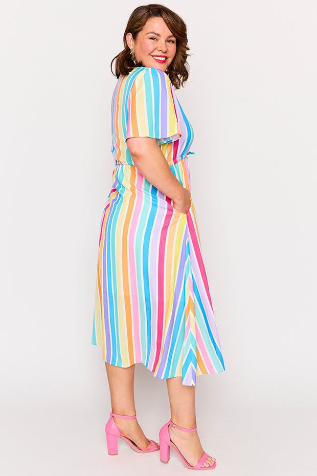 Marley LPD Candy Stripe Dress – LPD Candy Stripe midi dress