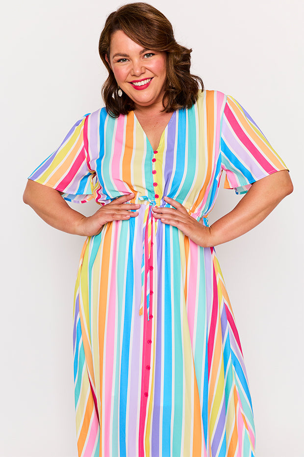 Marley LPD Candy Stripe Dress – LPD Candy Stripe midi dress
