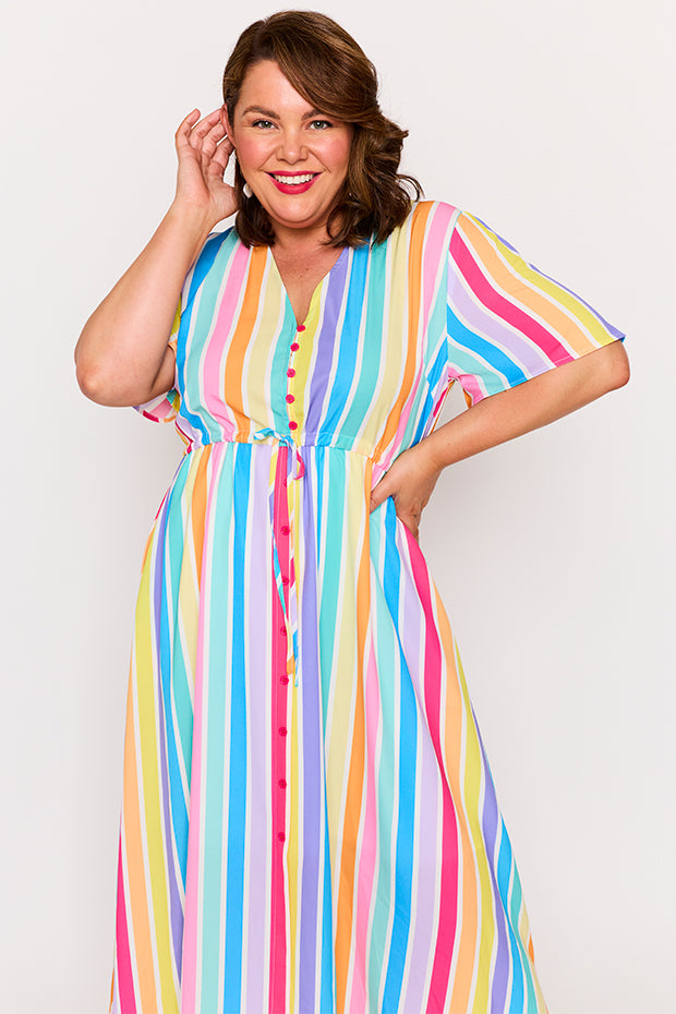 Marley LPD Candy Stripe Dress – LPD Candy Stripe midi dress