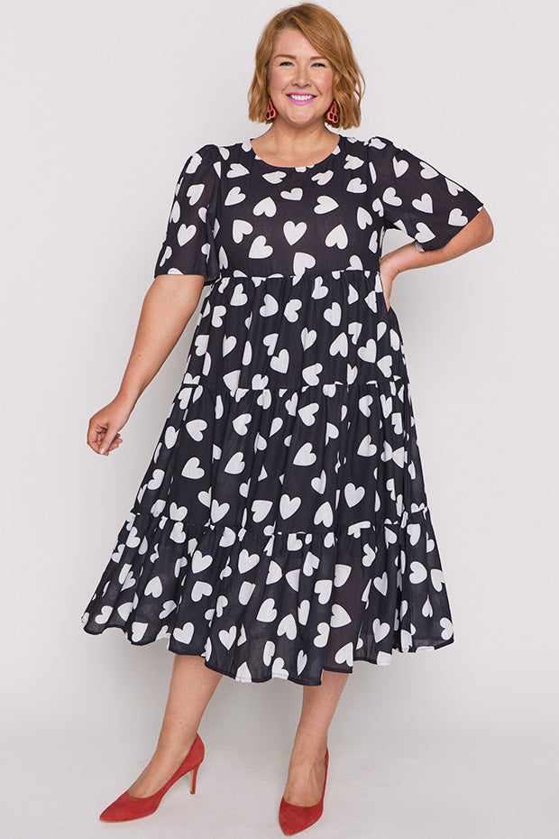 Saturn Hearts a Flutter Dress – Hearts a Flutter midi dress
