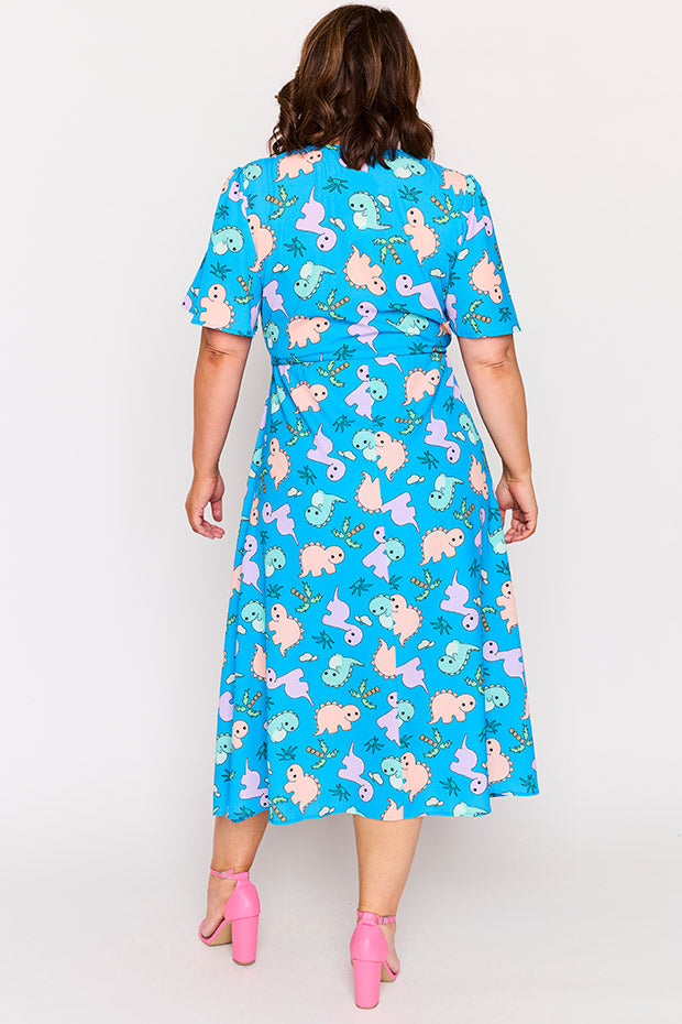 Marley Dino Print Dress – Dino Print midi dress