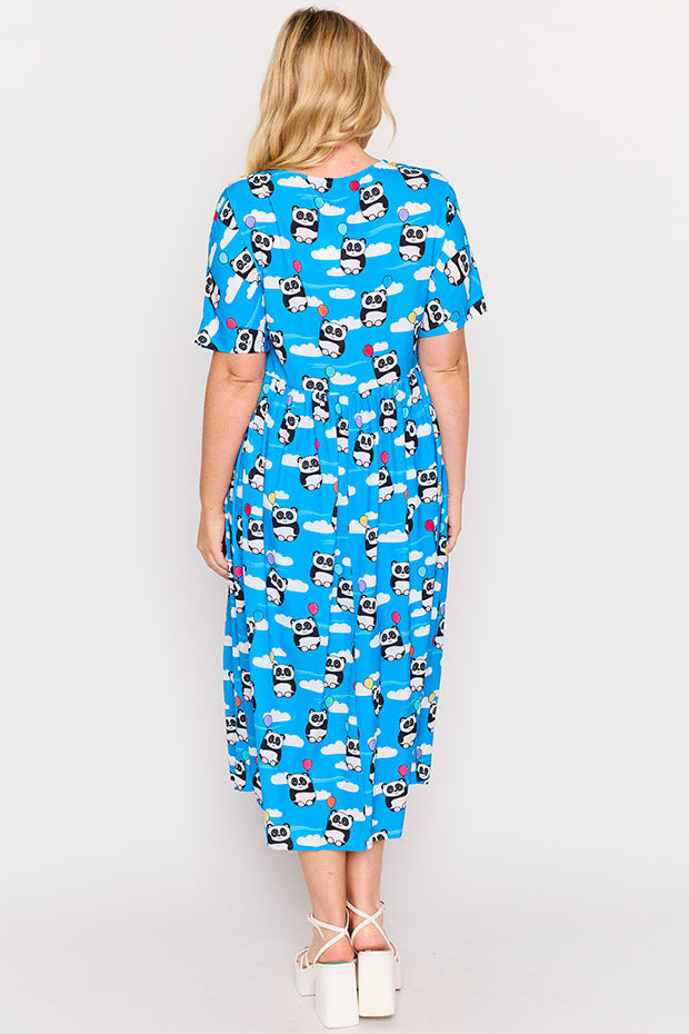 Superstar Floating Pandas Dress – Floating Pandas midi dress