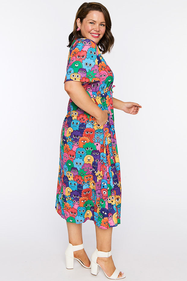 Marley Monster Emotions Dress – Monster Emotions midi dress