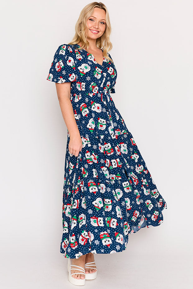 Alexia Teddies Christmas Maxi Dress – Teddies Christmas maxi dress