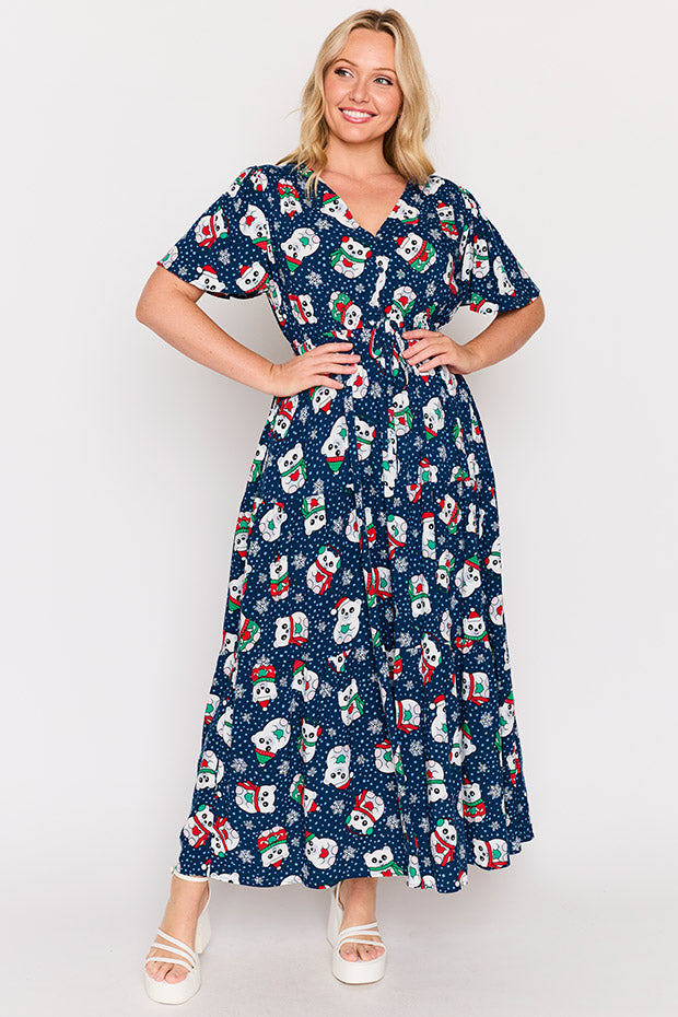Alexia Teddies Christmas Maxi Dress – Teddies Christmas maxi dress