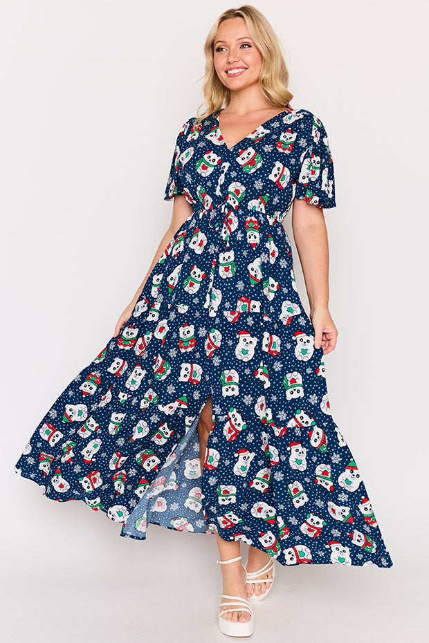 Alexia Teddies Christmas Maxi Dress – Teddies Christmas maxi dress
