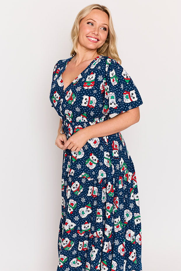 Alexia Teddies Christmas Maxi Dress – Teddies Christmas maxi dress