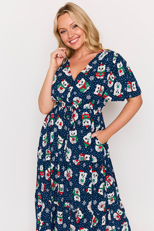 Alexia Teddies Christmas Maxi Dress – Teddies Christmas maxi dress