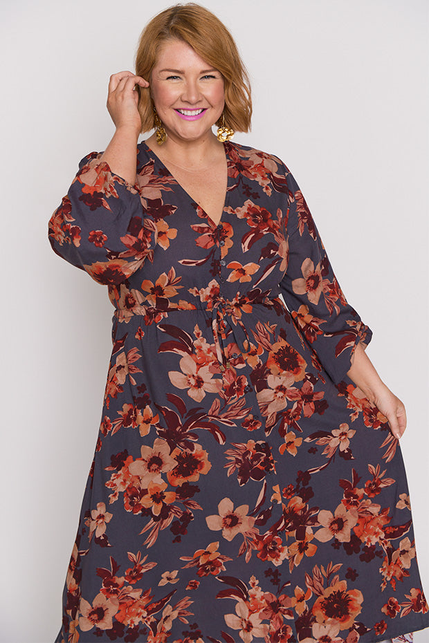 Millie Wall Flower Maxi Dress – Wall Flower midi dress