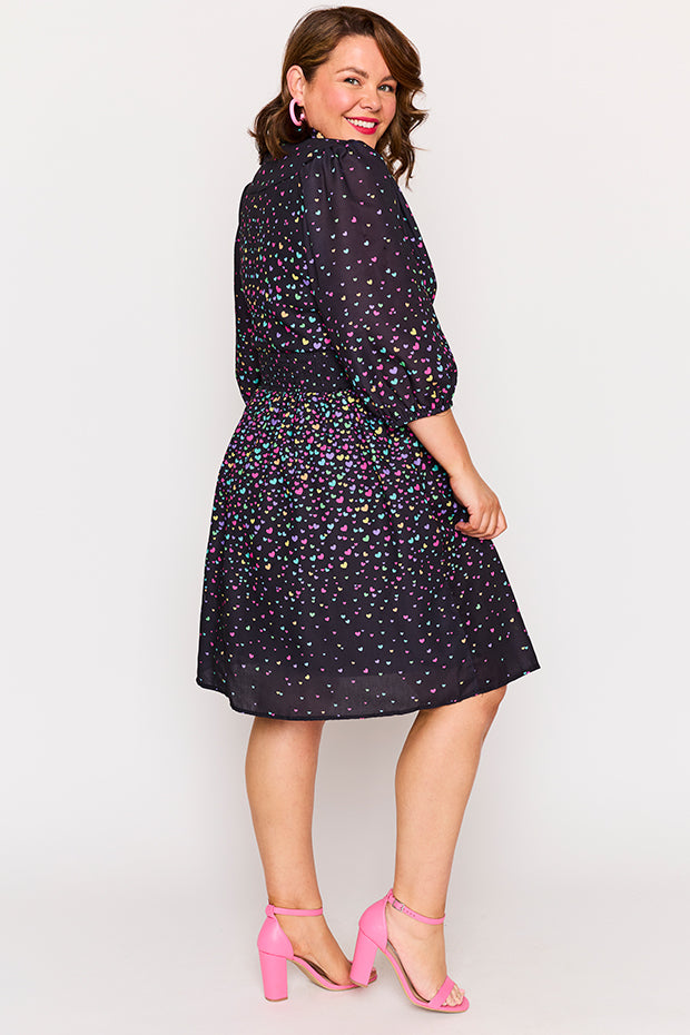 Abbie Falling Hearts Dress – Falling Hearts knee length dress