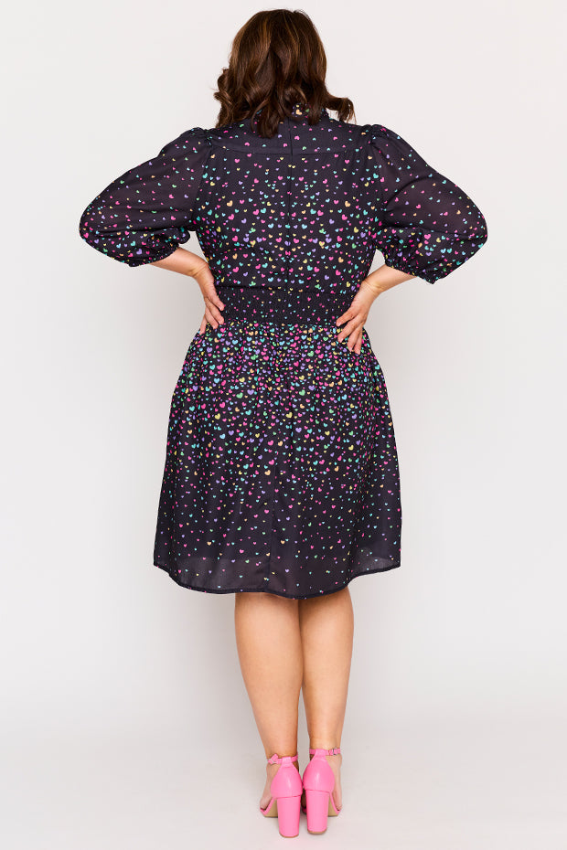 Abbie Falling Hearts Dress – Falling Hearts knee length dress