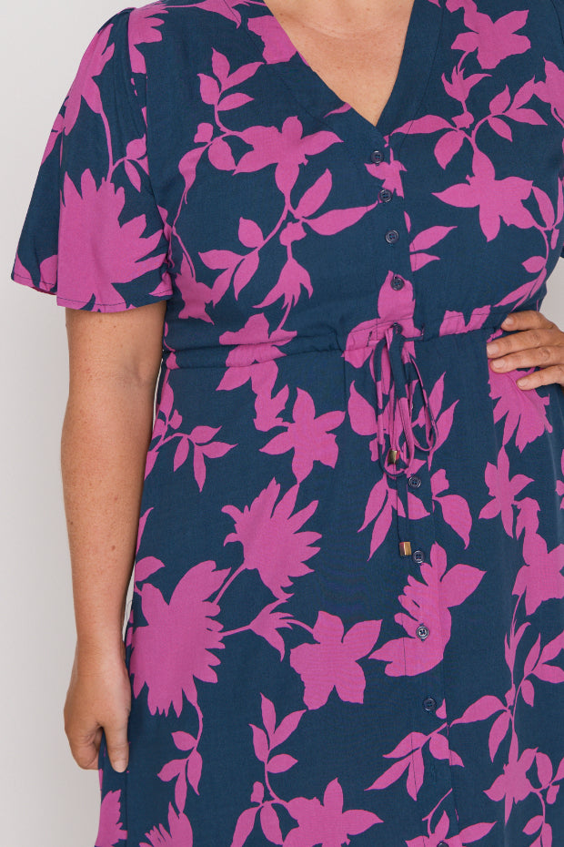 Jaz Contrast Ivy Dress – Contrast Ivy knee length dress