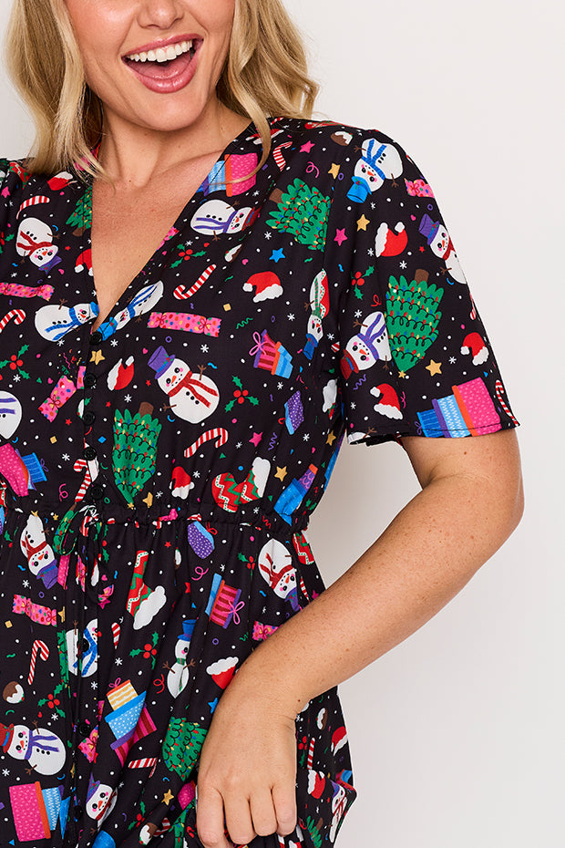 Marley Jolly Christmas Dress – Jolly Christmas midi dress