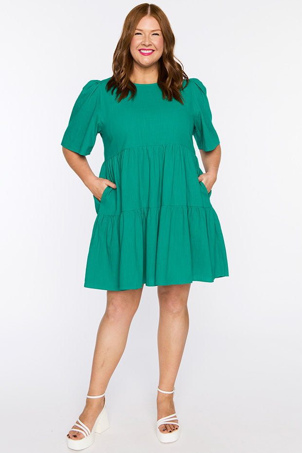 Wilma Green Dress – Green mini dress