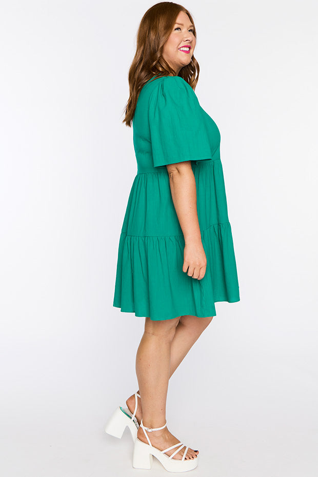 Wilma Green Dress – Green mini dress