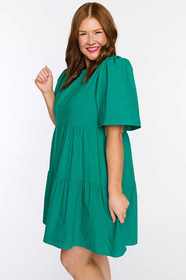 Wilma Green Dress – Green mini dress