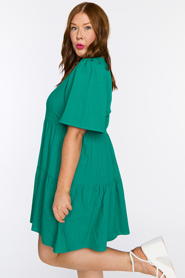 Wilma Green Dress – Green mini dress