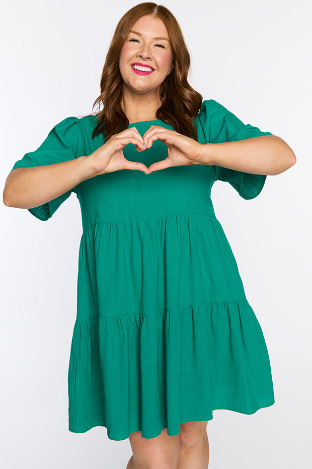 Wilma Green Dress – Green mini dress