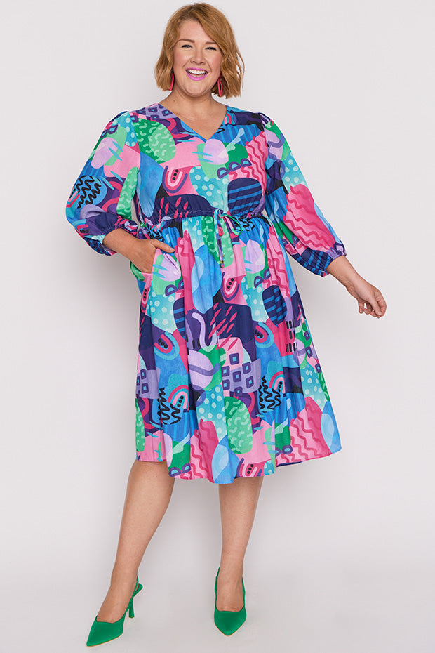 Carter Squiggle It Dress – Squiggle It knee length dress