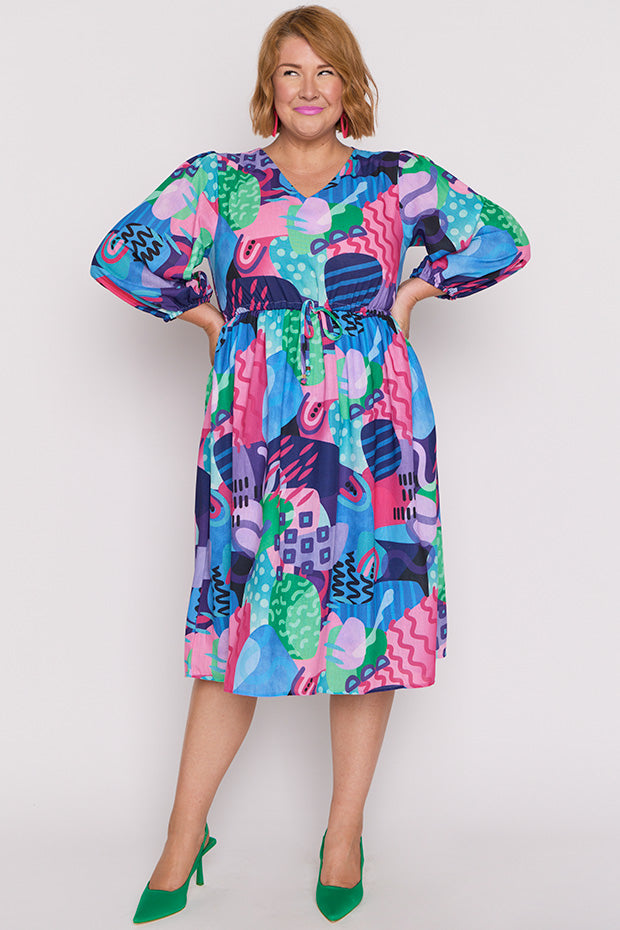 Carter Squiggle It Dress – Squiggle It knee length dress