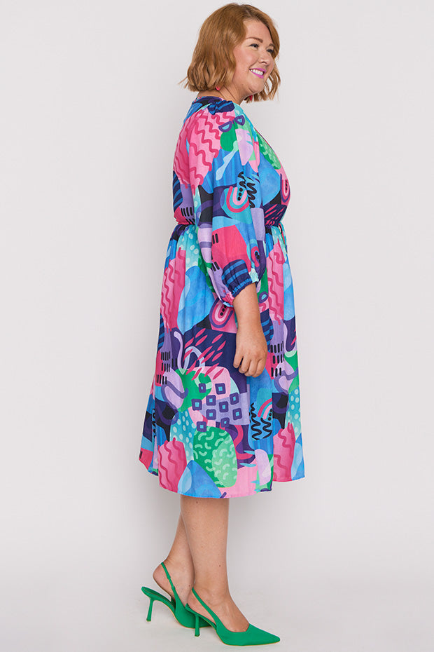 Carter Squiggle It Dress – Squiggle It knee length dress
