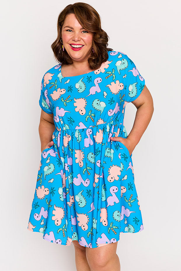 Arabella Dino Print Dress – Dino Print shift dress