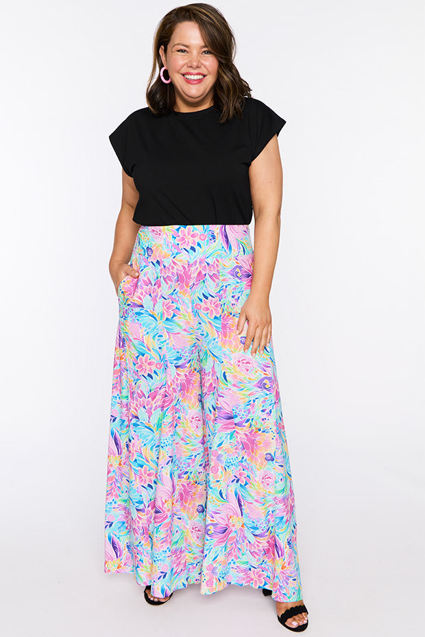 Sunshine Rainbow Bloom Pant – Rainbow Bloom wide leg pants