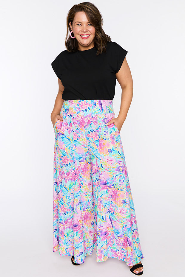 Sunshine Rainbow Bloom Pant – Rainbow Bloom wide leg pants