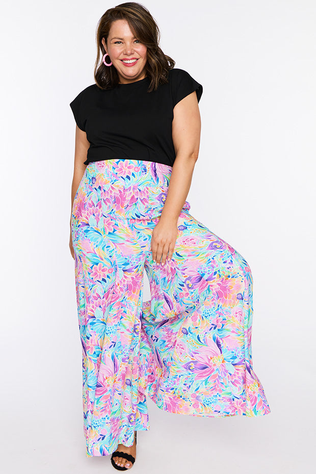 Sunshine Rainbow Bloom Pant – Rainbow Bloom wide leg pants