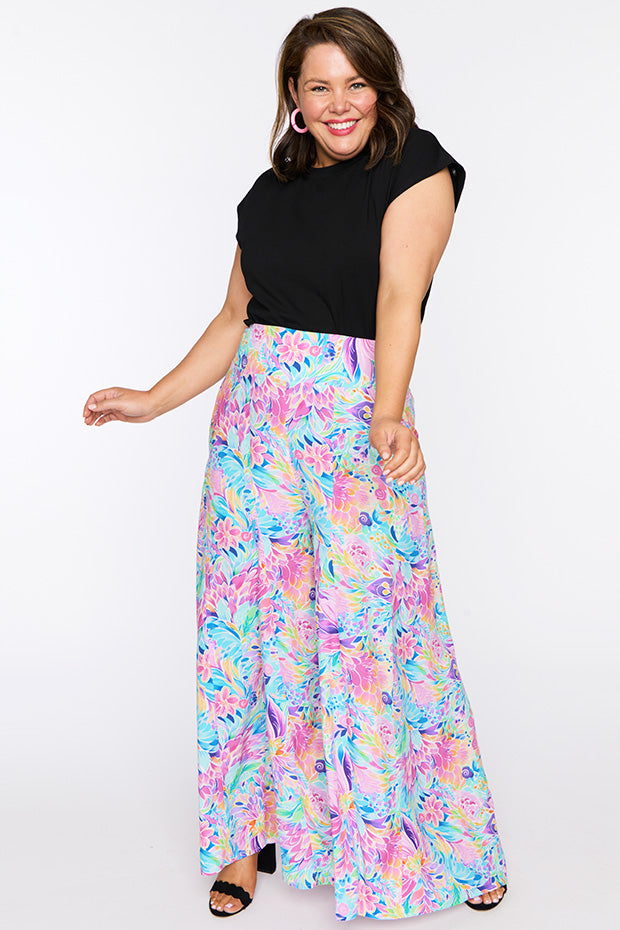 Sunshine Rainbow Bloom Pant – Rainbow Bloom wide leg pants