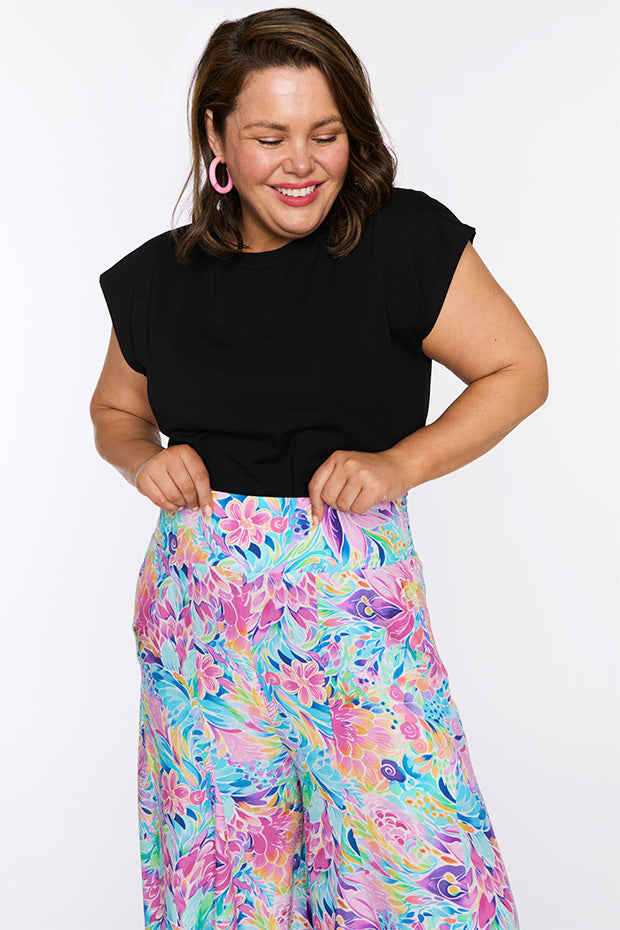 Sunshine Rainbow Bloom Pant – Rainbow Bloom wide leg pants
