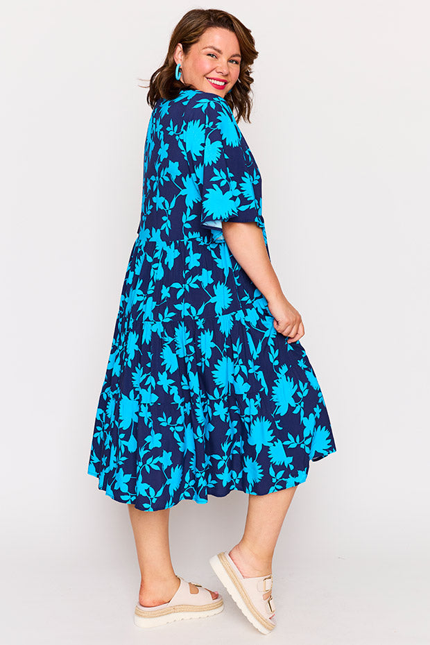 Chrissie Blue Ivy Dress – Blue Ivy midi dress