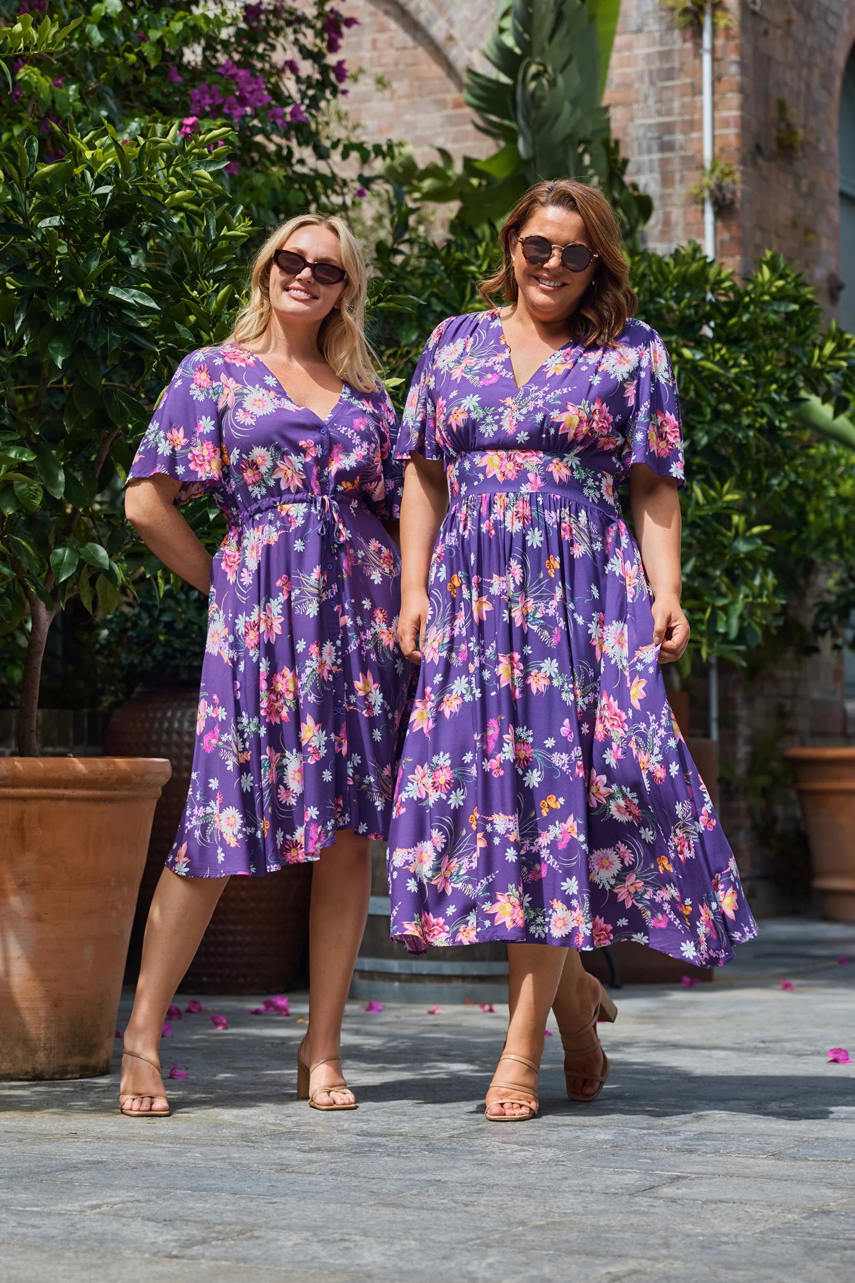 Chrissie Butterfly Kisses Plum Dress – Butterfly Kisses Plum midi dress
