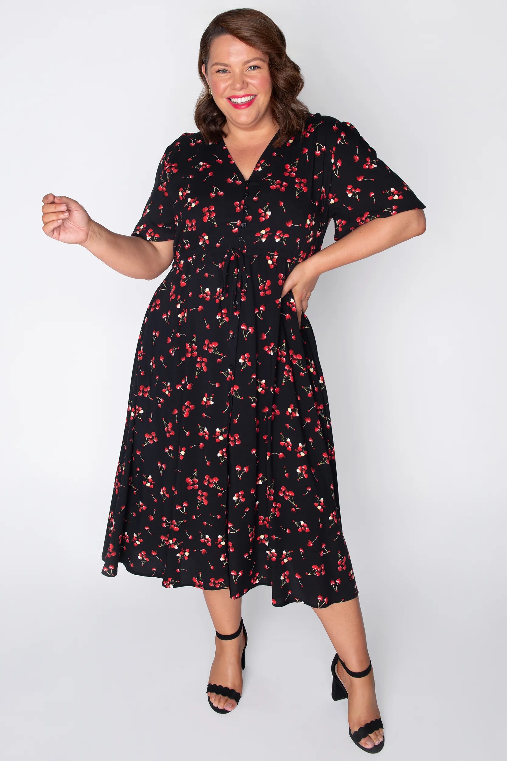 Michelle Cherry Hearts Dress