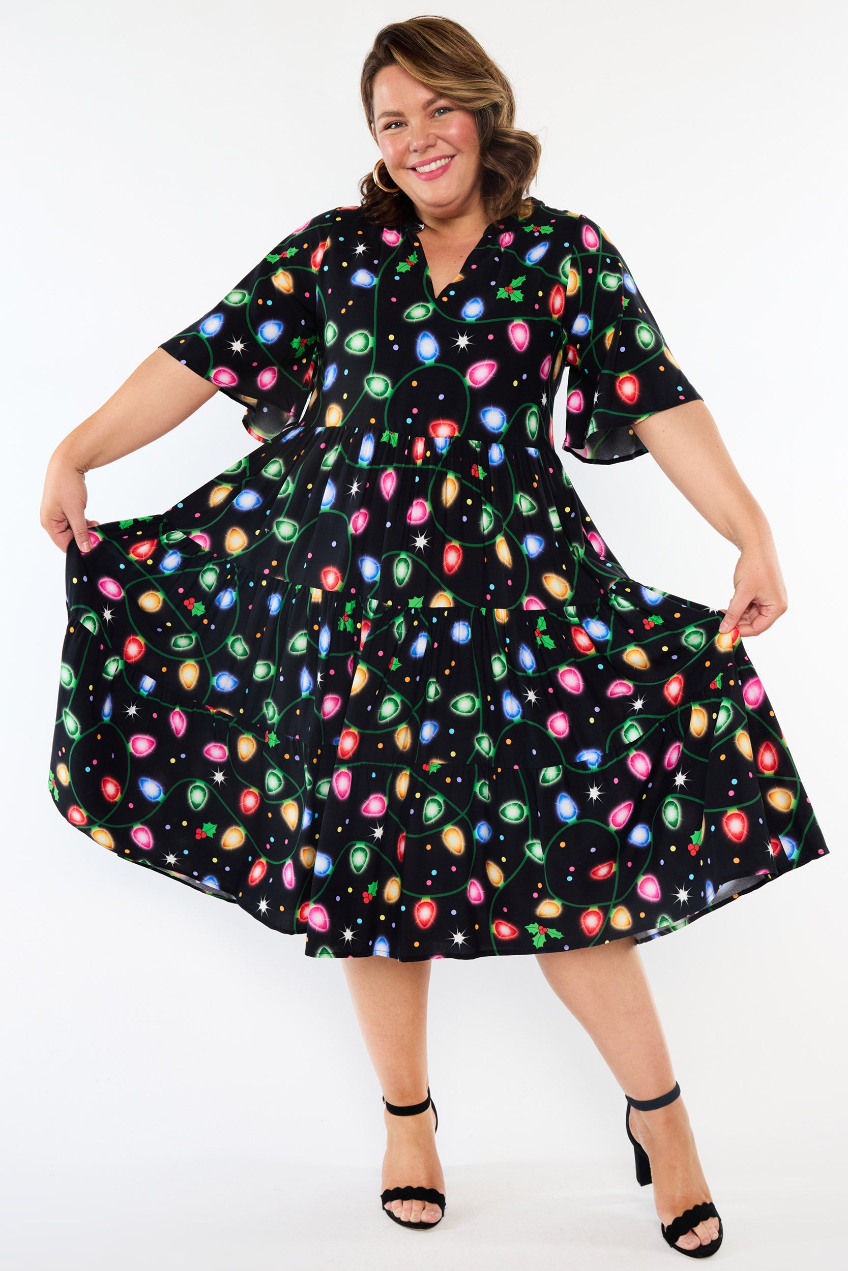 Chrissie Christmas Lights Dress (Pre-Order)