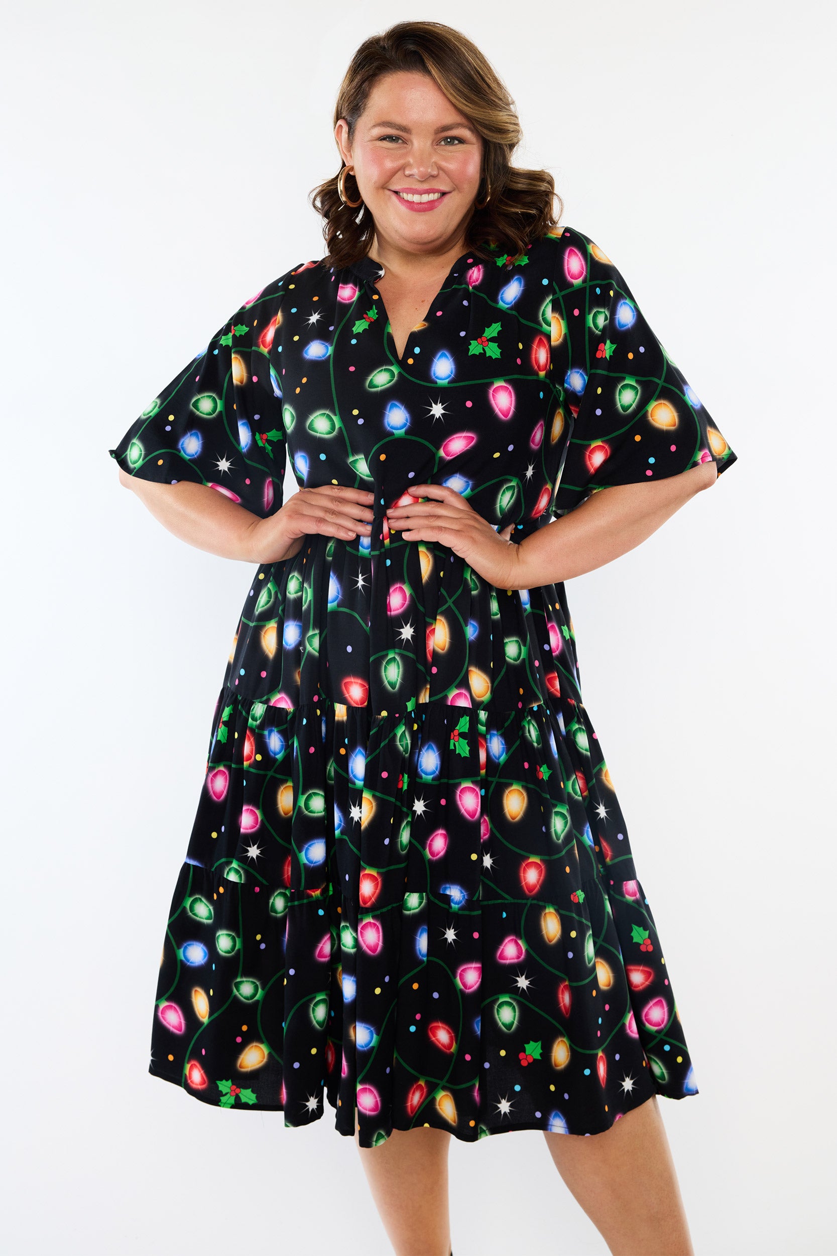 Chrissie Christmas Lights Dress (Pre-Order)