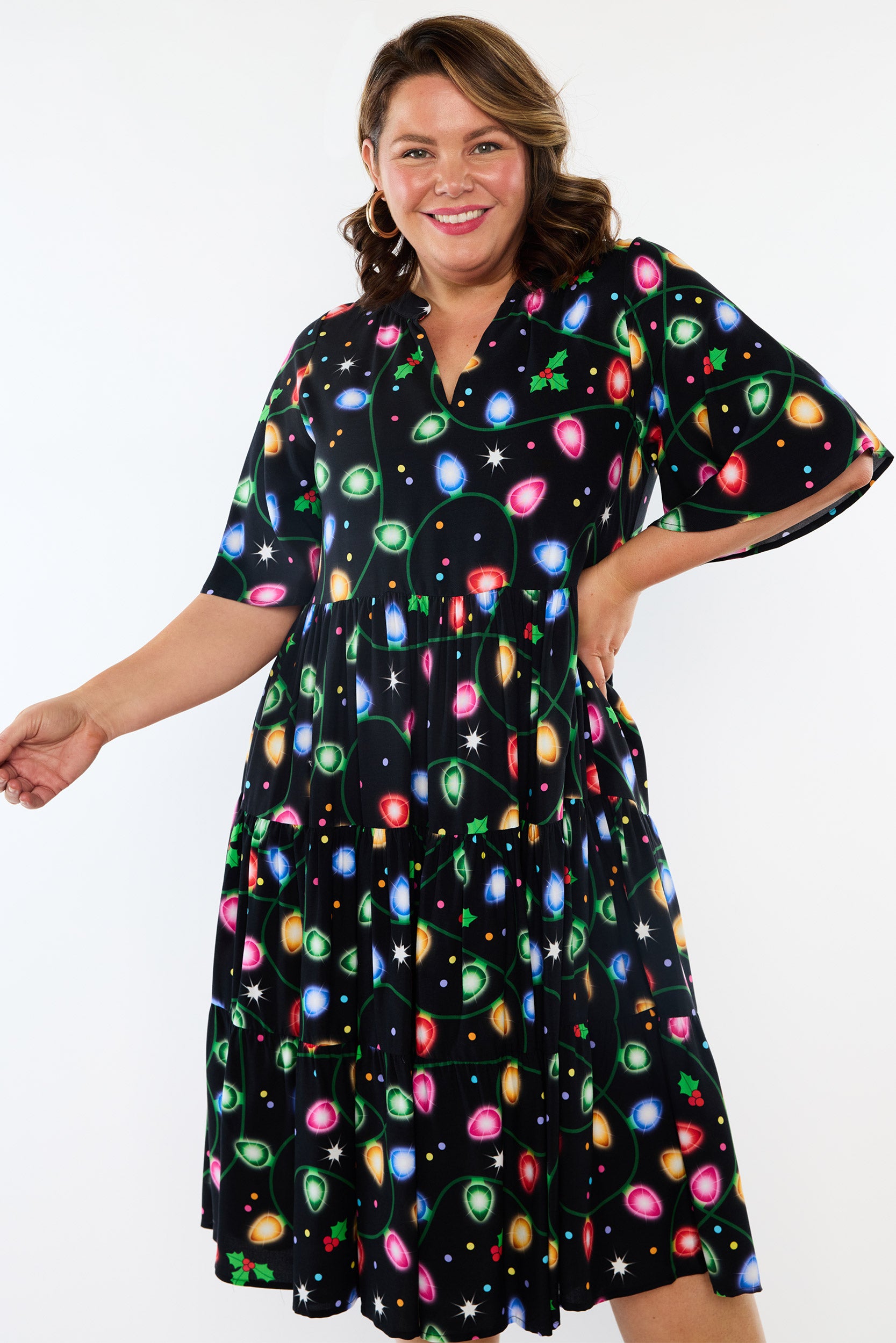 Chrissie Christmas Lights Dress (Pre-Order)