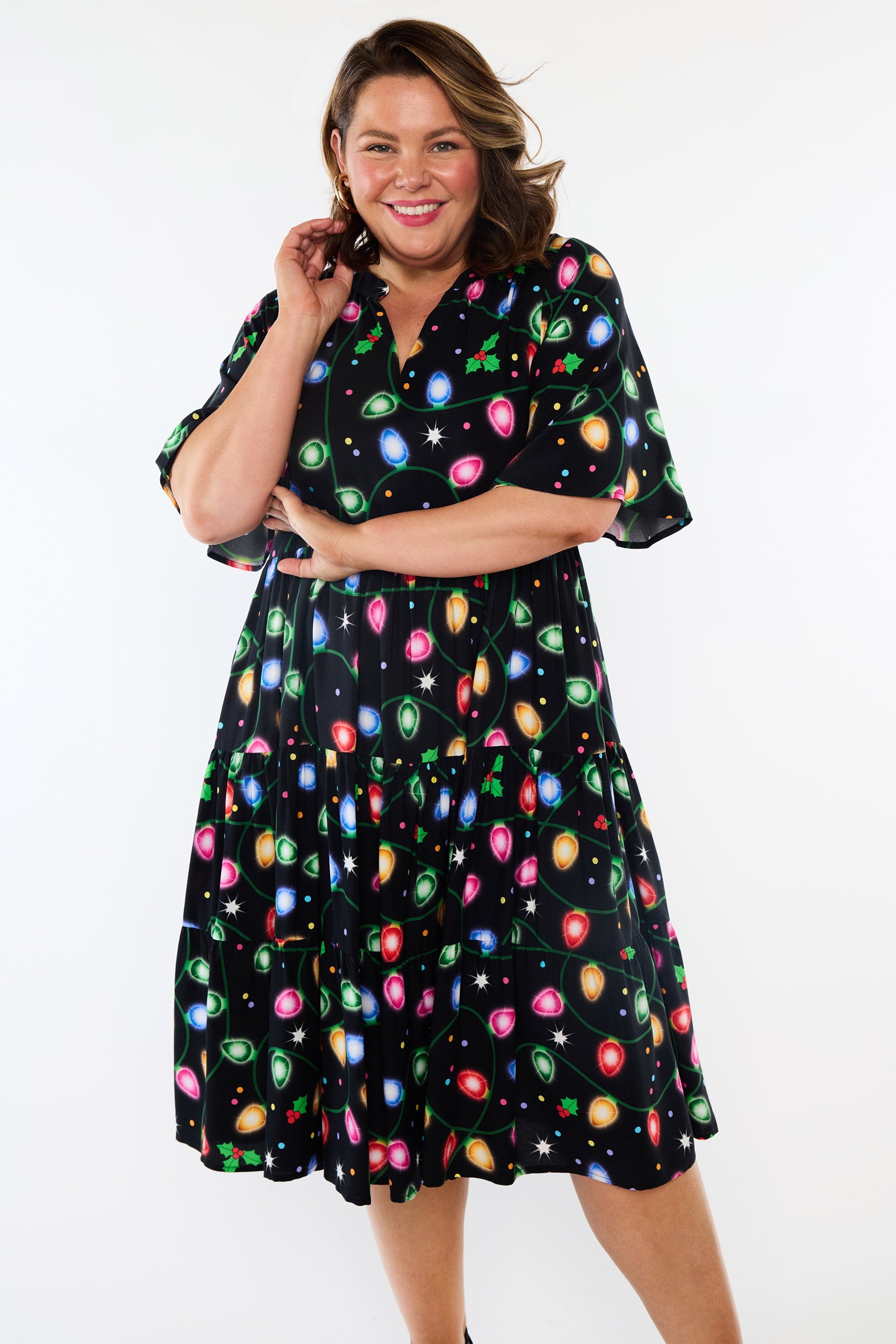 Chrissie Christmas Lights Dress (Pre-Order)