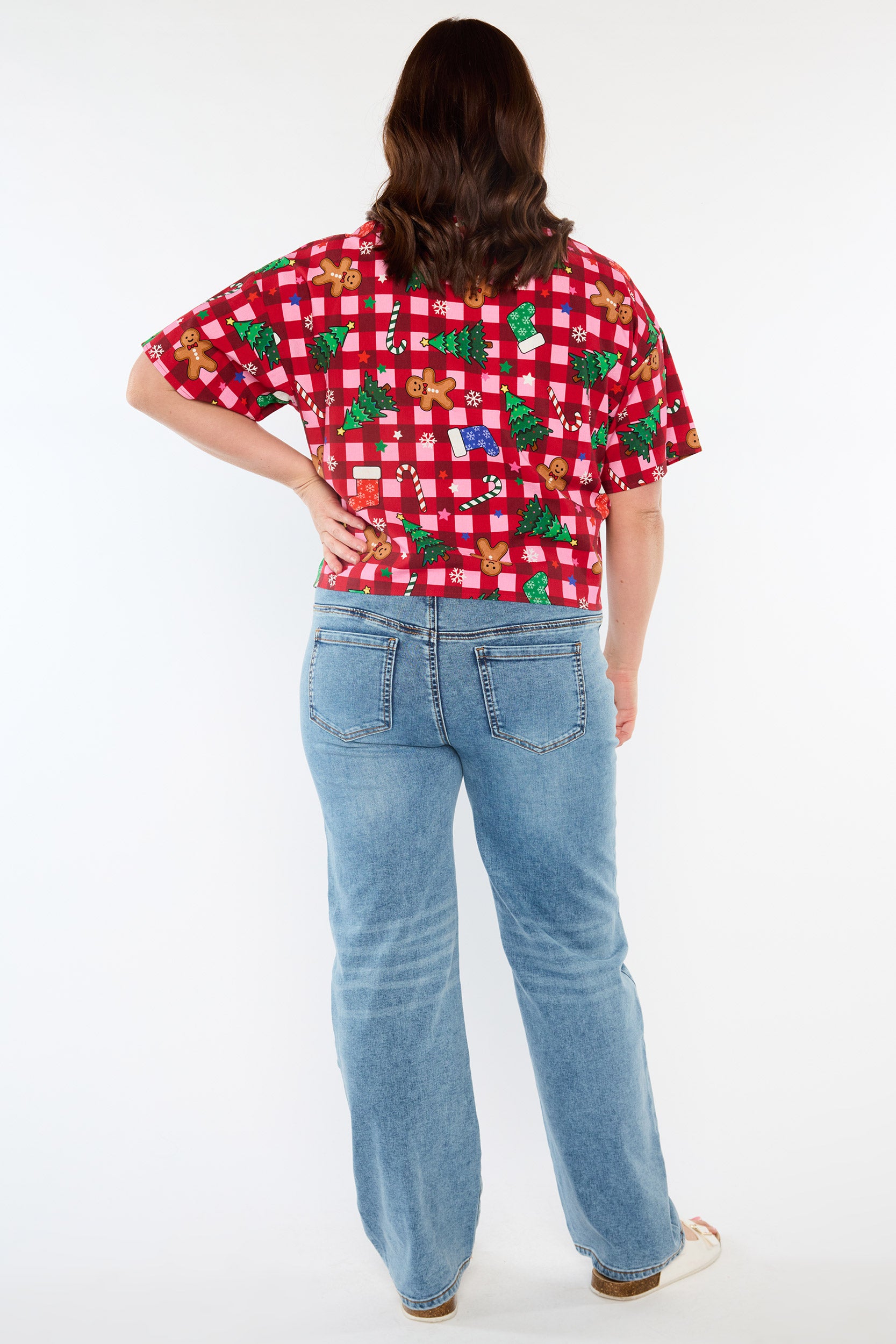 Harper Christmas On Gingham Top (Pre-Order)
