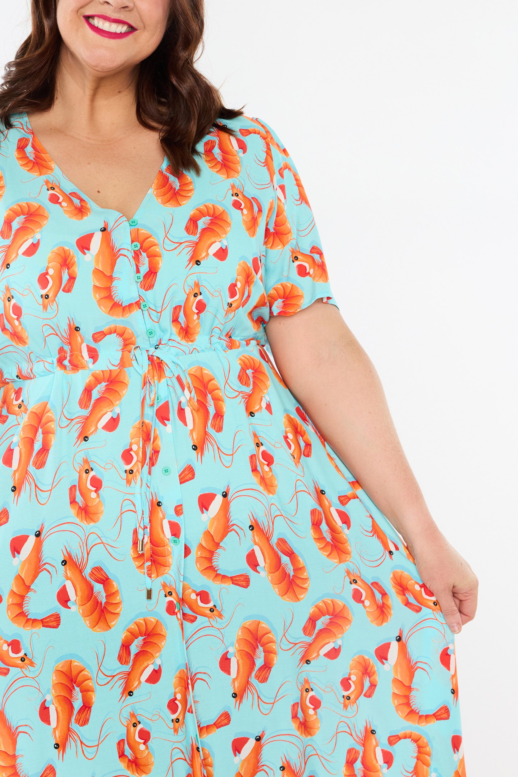 Michelle Christmas Prawns Dress (Pre-Order)