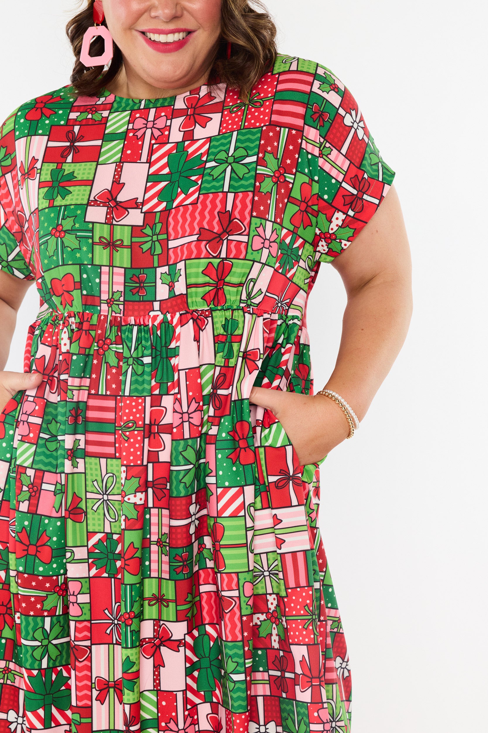 Bam Christmas Present Stack Dress (Pre-Order)