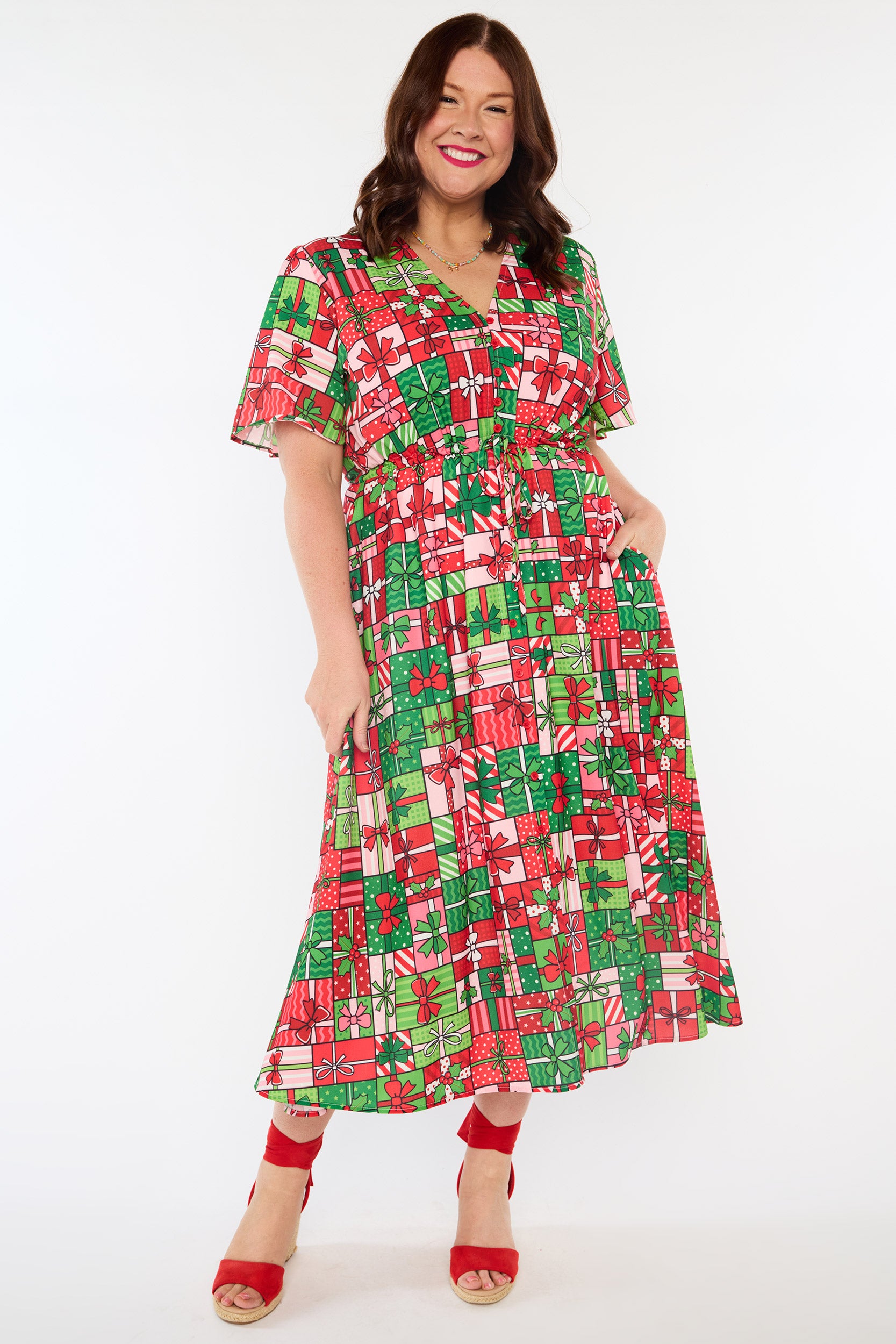 Marley Christmas Present Stack Dress (Pre-Order)