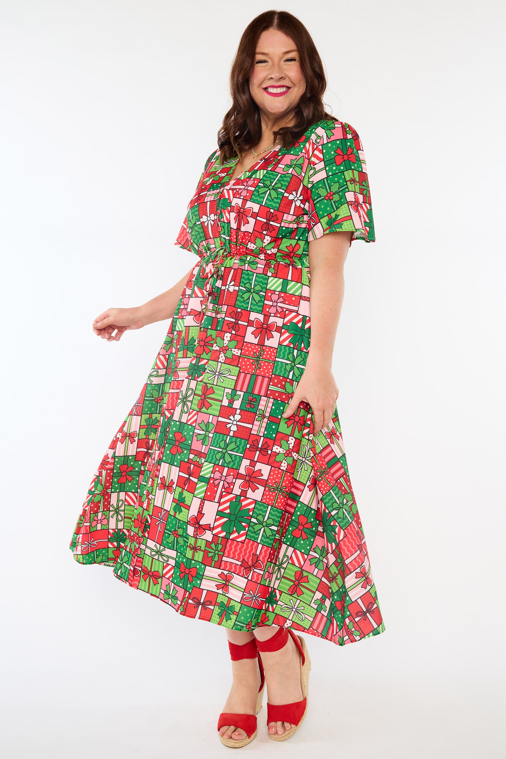 Marley Christmas Present Stack Dress (Pre-Order)