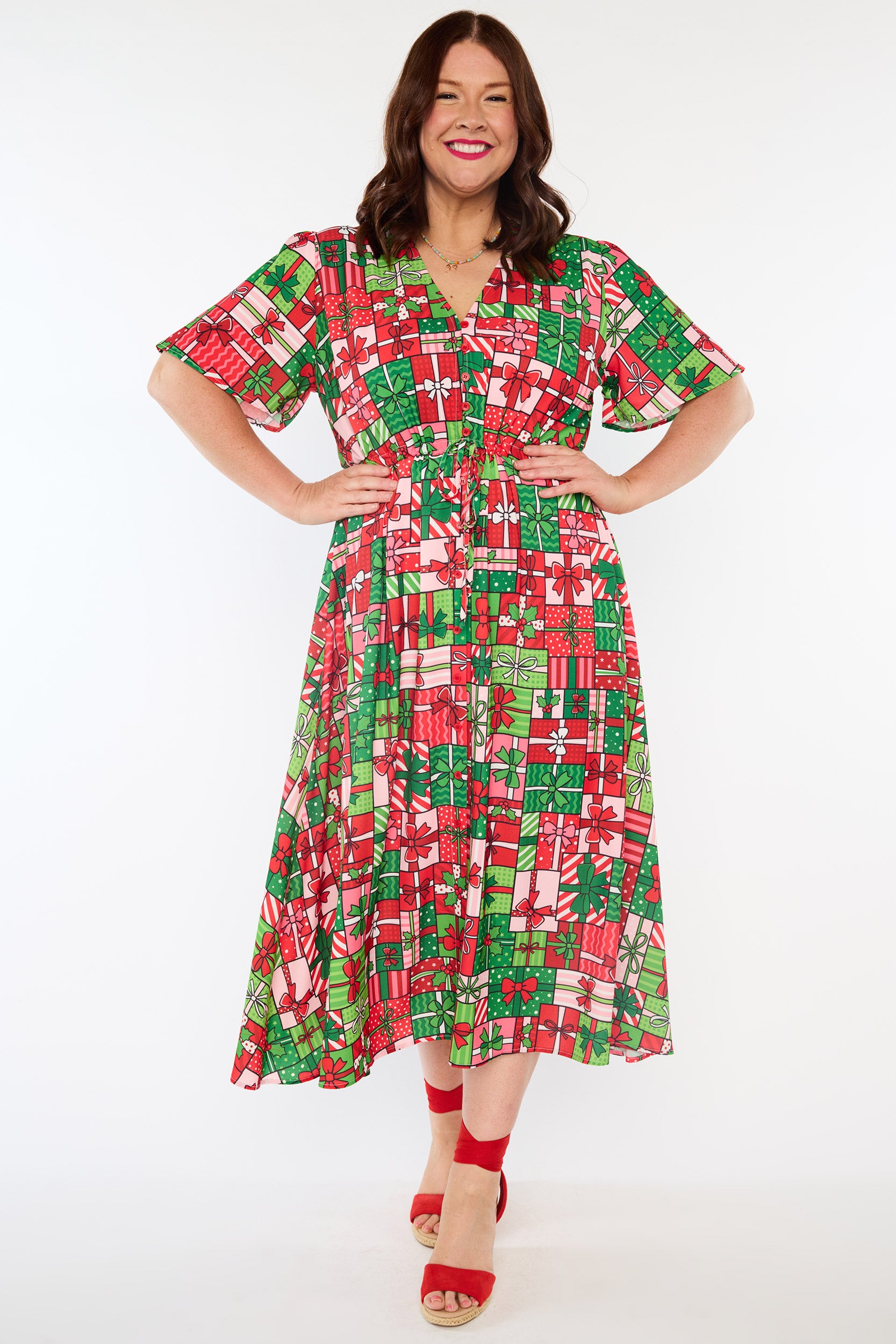 Marley Christmas Present Stack Dress (Pre-Order)